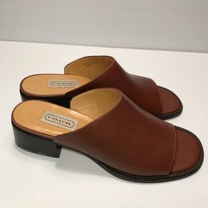 Vintage Coach leather mules